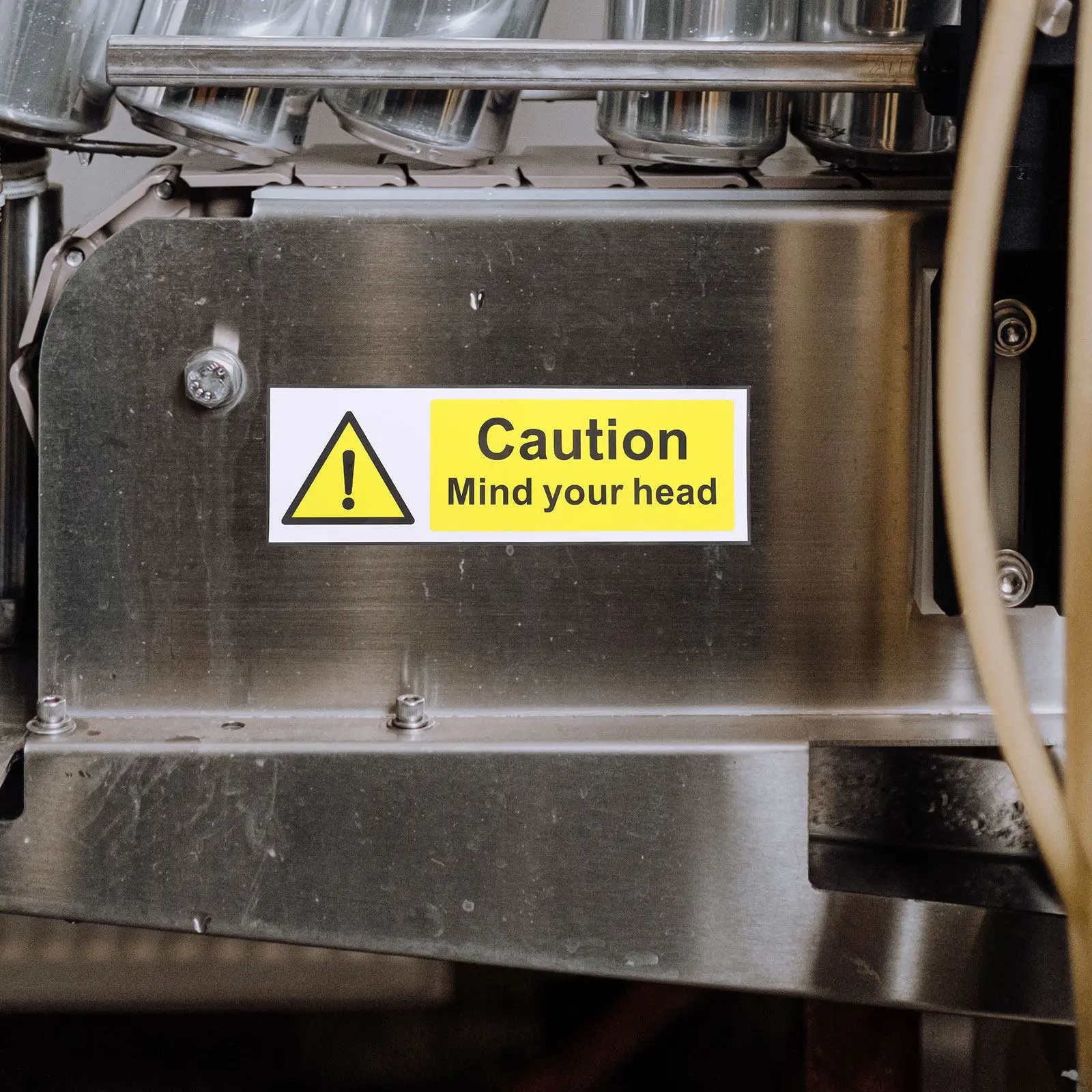 1 Sheet Warning Sign Label Reusable Adhesive Safety Sticker for Machinery Caution Decal Signs Sign Signs Warning Sticker