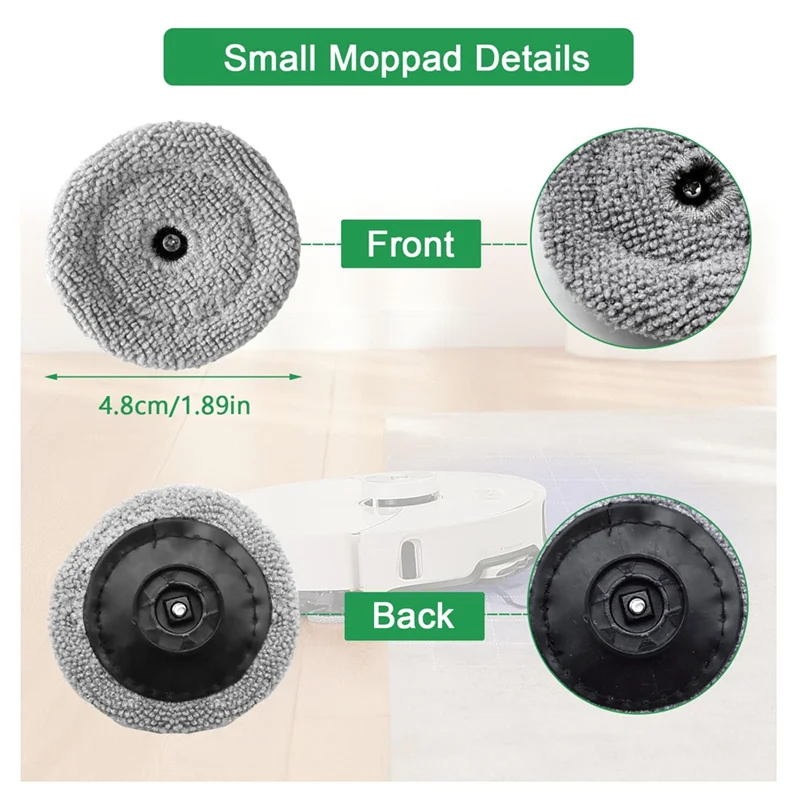 Baan-acessórios para roborock s8 maxv ultra, s8 max ultra robô aspirador de pó peça de reposição, pano, sacos de pó, escovas laterais, filtros