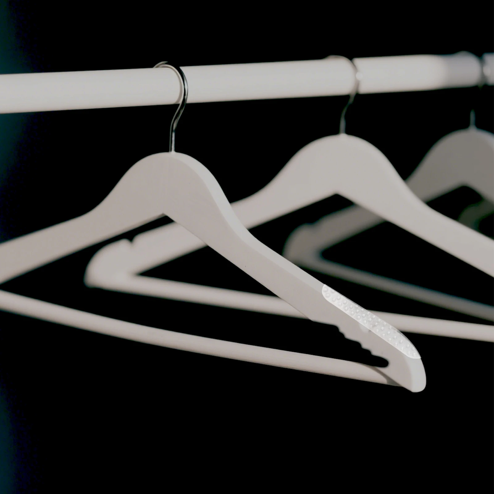 

30Pcs Anti Slip Clothes Hanger Grips Silicone Strips Adhesive Clothing Hanger Accessories for Home Wooden Hangers Grips