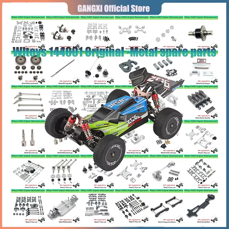 Geschikt voor WLToys 1:12 1:14 1:18 RC auto-accessoires 124016 124017 124018 124019 144001   A959 en andere metalen upgradewielen