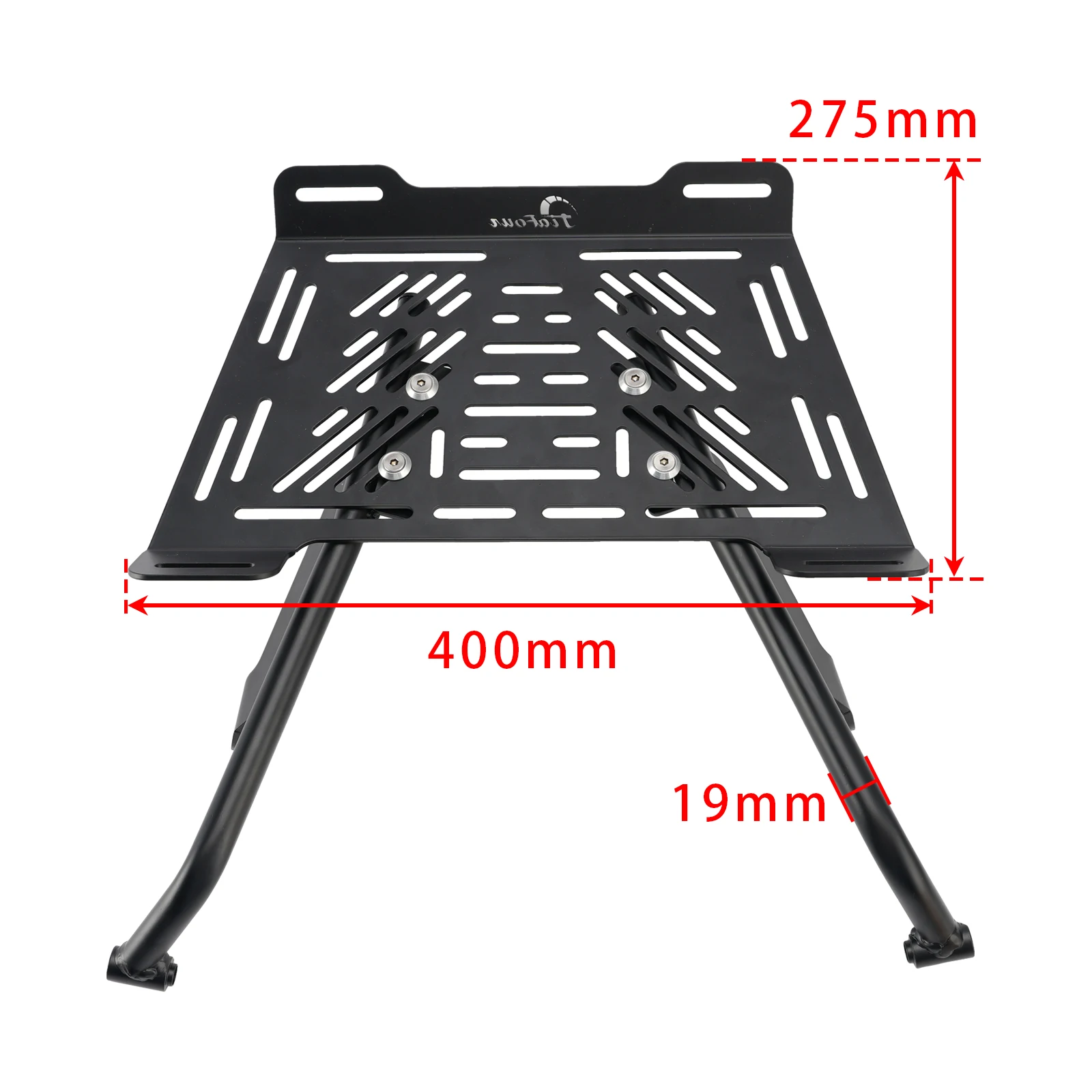 Topteng BLACK REAR RACK LUGGAGE CARRIER ENLARGEMENT FOR APRILIA TUAREG 660 2022 2023 2024 2025