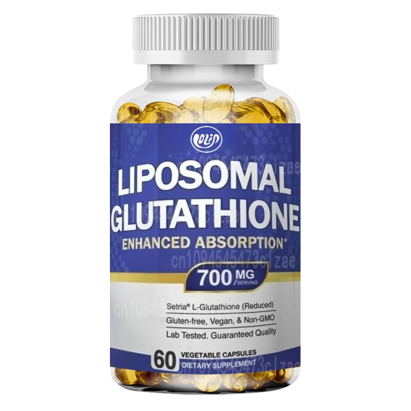 

Liposomal Glutathione Supplement 700mg - Pure Reduced, Stable Form of L-Glutathione Reductase - Main Antioxidant Support