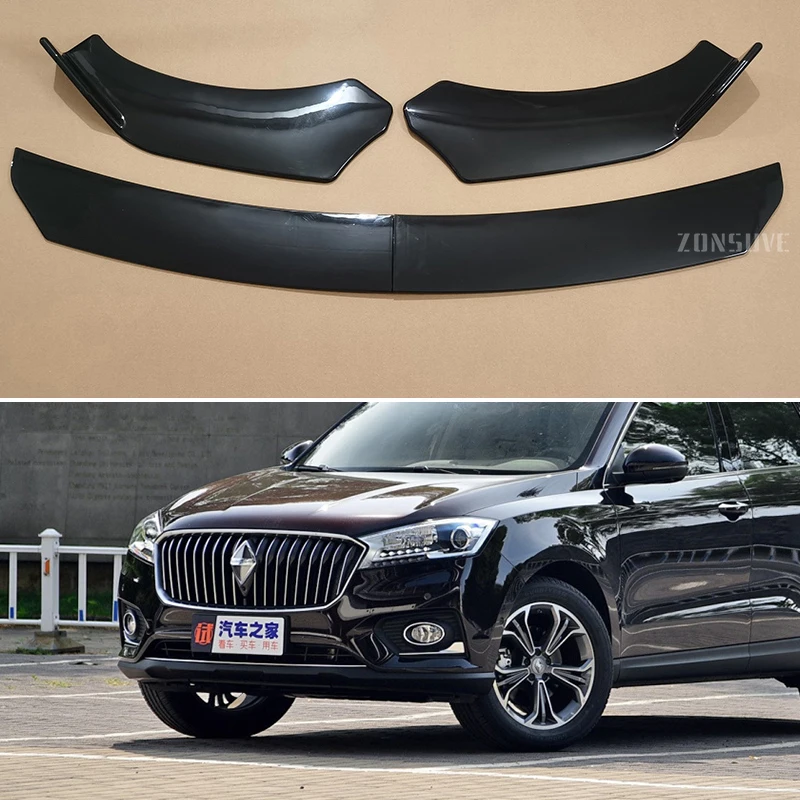 For  Borgward BX7 2016 --2024 Year Front Bumper Lip Splitter Universal Spoiler Body Kit Accessories