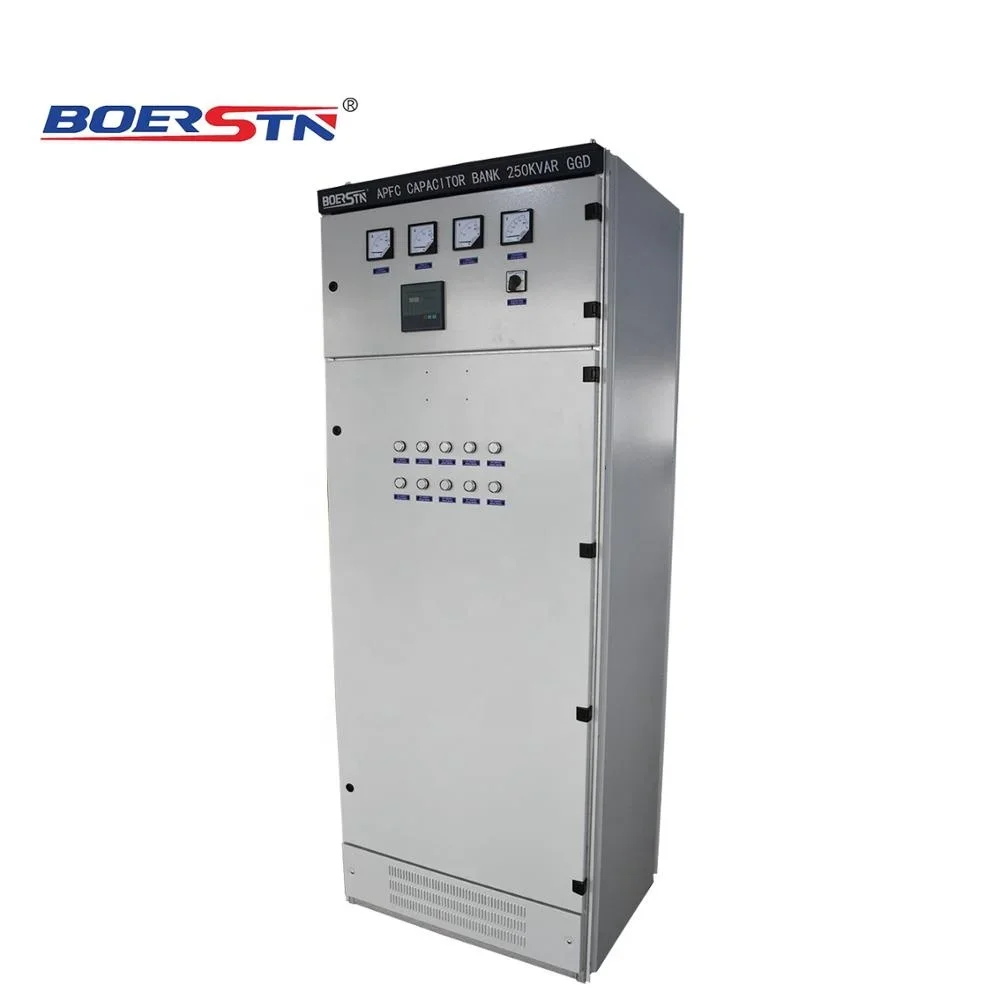 Reactive Power Compensator / 380V 250 Kvar Capacitor Bank Board with APFC Automatic Power Factor Correction