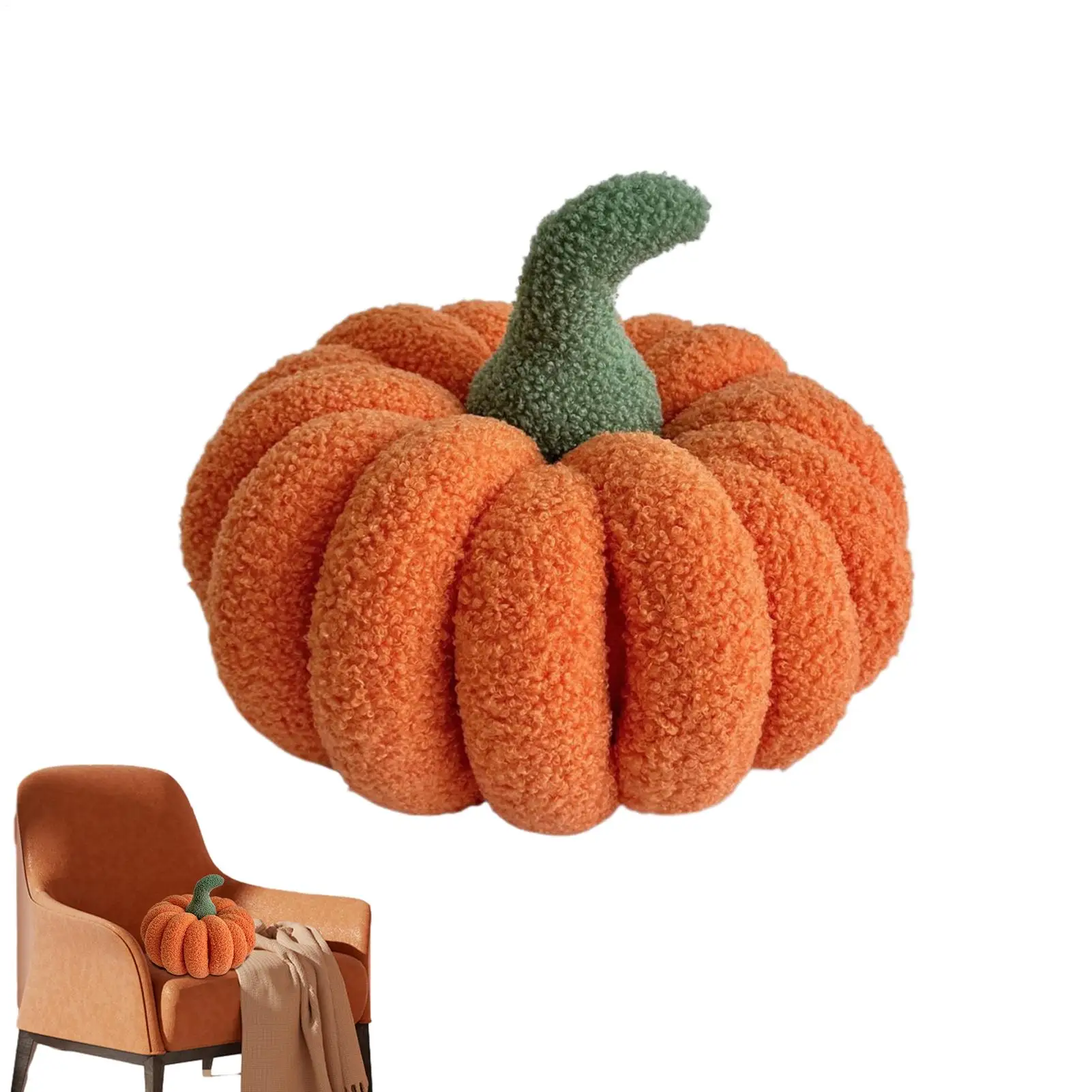 

Pumpkin Pillows Pumpkin Stuffed Toy Halloween Realistic Cushion For Kitchen Living Apartment Home Indoor Porch