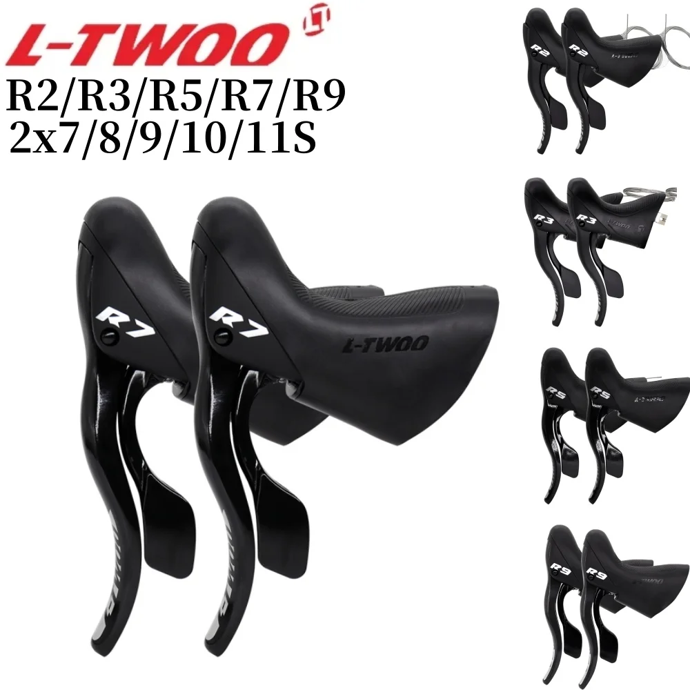 LTWOO R2 R3 R5 R7 R9 Road Bike Shifters 2x7 2x8 2x9 2x10 2x11 Speed Brake Lever 14 16 18 20 Speed Bicycle Derailleur For Shimano