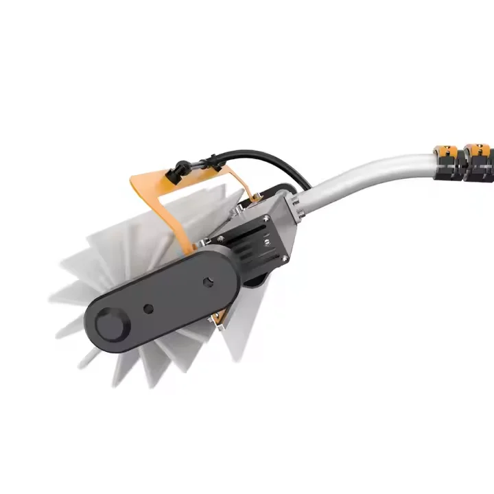 Electric Solar Panel Cleaning Brush Solar Cleaning Equipment 3.5m Telescopic Rod Roller Solar Panel Brush