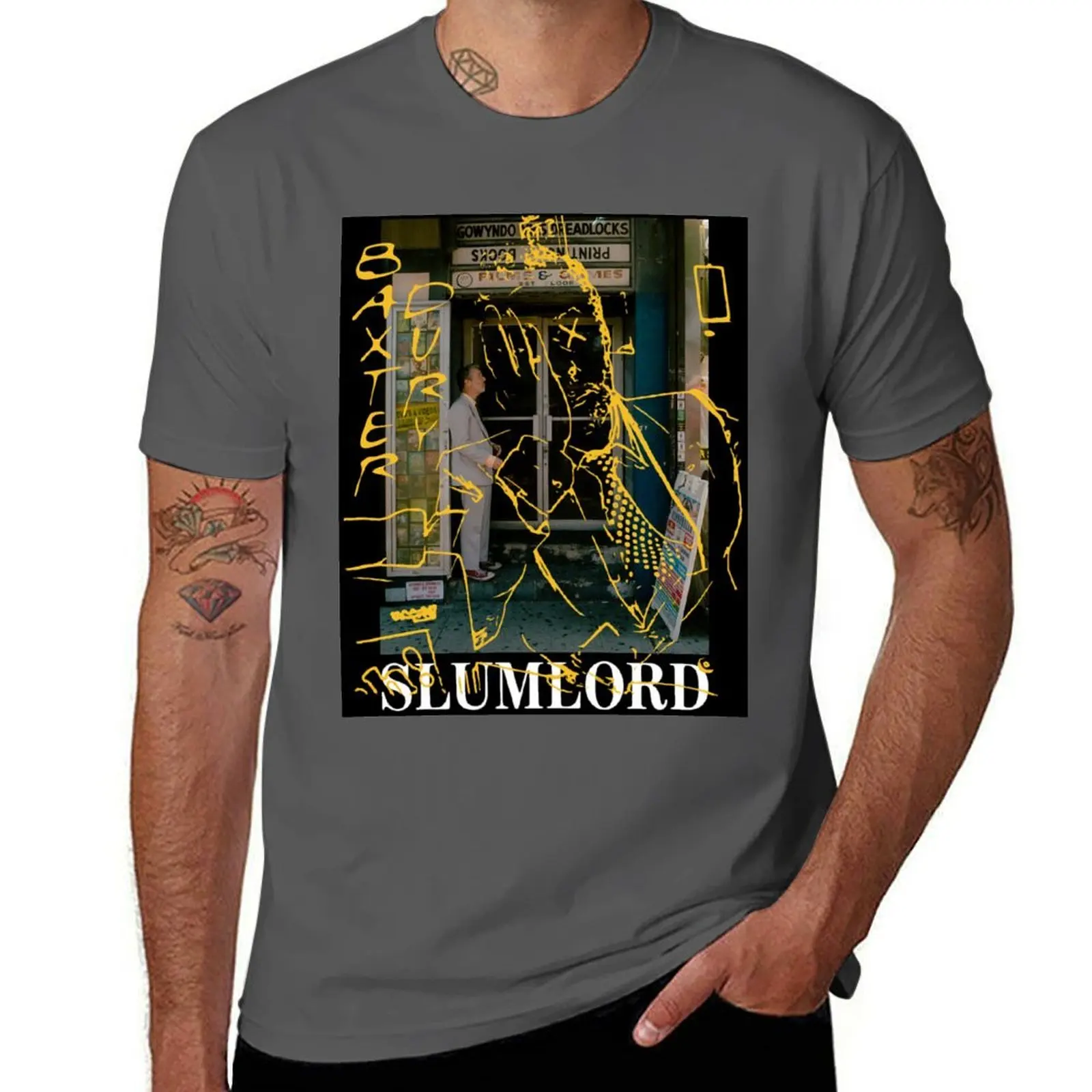 

Slumlord Baxter Dury - T-Shirt Classic Crew Neck Cotton T-Shirt
