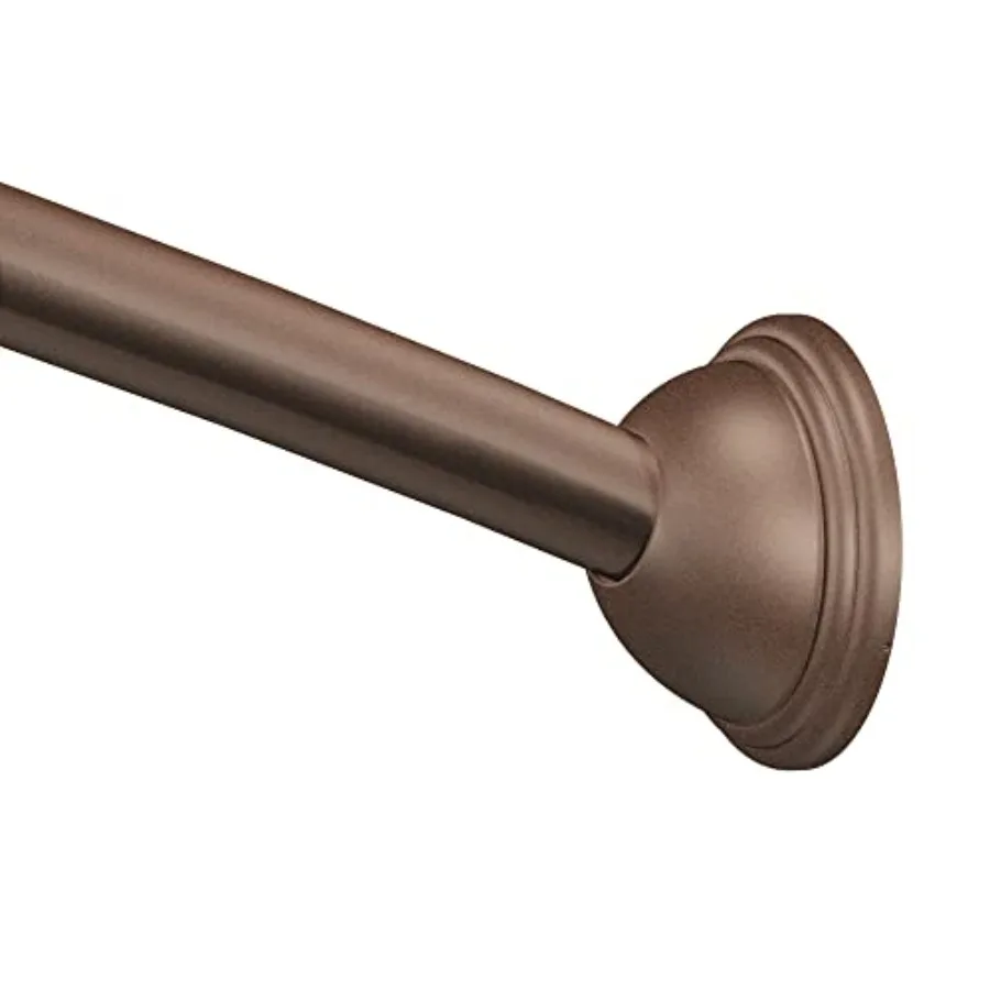 

CSR265OWB 5-Foot Curved Fixed Mount Shower Curin Rod wi PivotinFlanges Old World Bronze