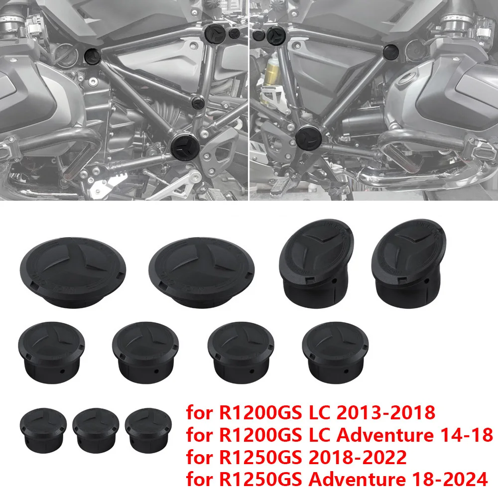 

For 2018-2022 BMW R1250GS Motorcycle Frame Hole Cap Plugs Covers for BMW R 1250 GS Adventure 2018 2019 2020 2021 2022 2023 2024