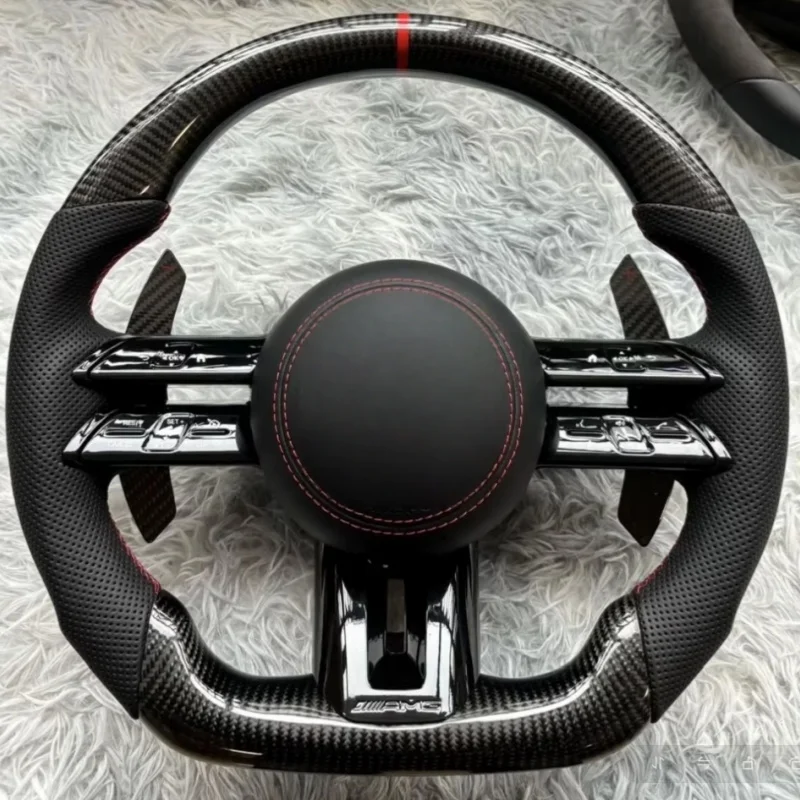 

AMG GT Carbon Fiber Car Steering Wheel For Mercedes-Benz W190 C190 W205 W166 W167 W177 W217 W222 W223 W257 W292