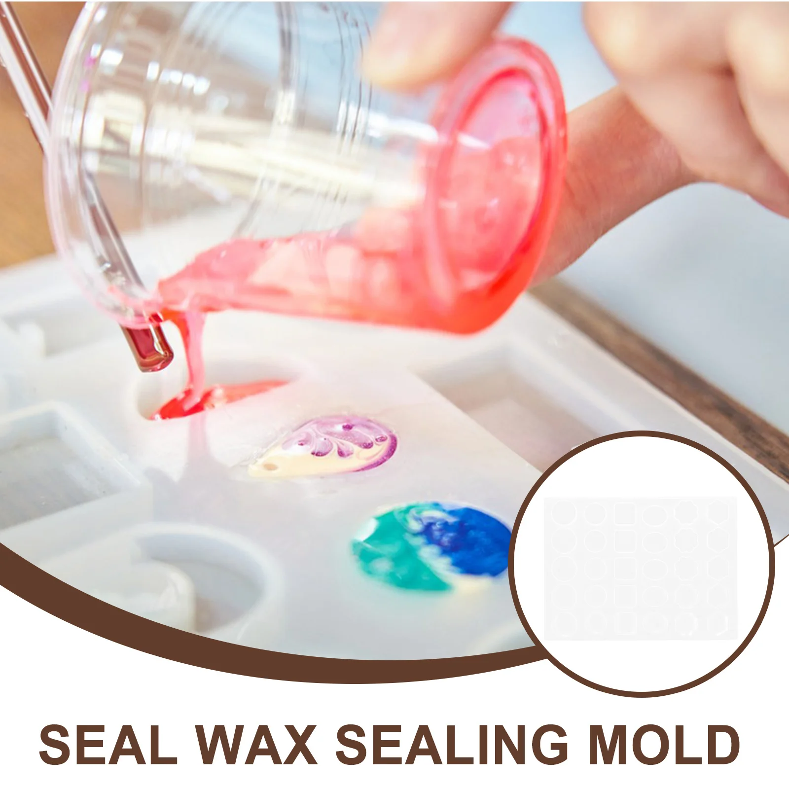 

Geometric Stamp Seal Silicone Mold For Wax Sealing Reusable Invitation Diy Craft Party Supply Wax Seal Making Tool