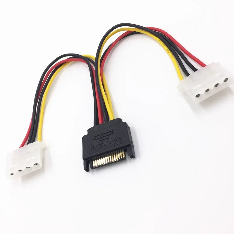Шнур питания SATA Revolution на IDE, SATA15pin, штекер, одна точка, два последовательных порта, двойной 4-контактный разъем Sata на IDE