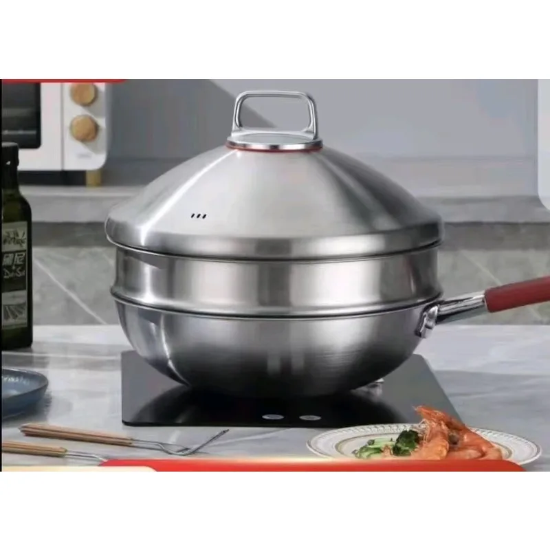 HYS home simple kitchen utensils household non-stick pan induction cooker gas stove can be used 5