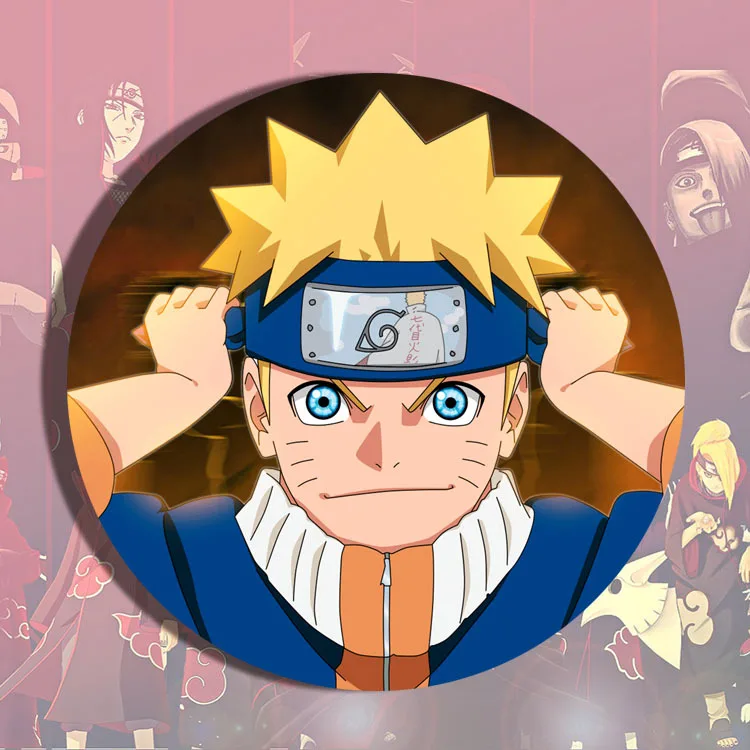 Naruto Sasuke Itachi Madara Kakashi Anime Cosplay Badge Pin Metal Enamel Lapel Pin Brooch Keychain Gift for Fans Accessories - view 2