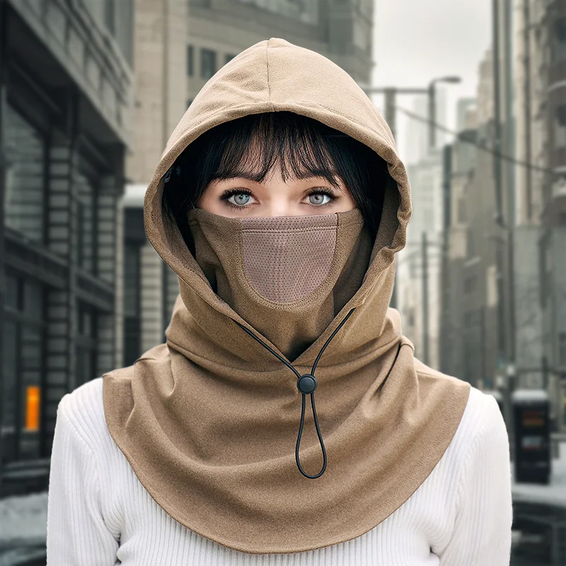 

Windproof Breathable Women Hood Balaclava Face Mask with Ear Loops for Outdoors Skiing Cycling