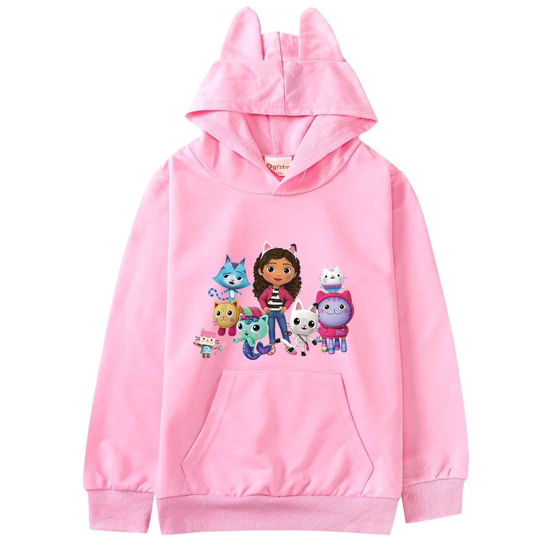 Gabby Style Hoodie kids cartoon jumper Toddler Girls Gaby Chat Clothes Baby Boys Long Sleeve Sweatshirts Children\'s Clothing