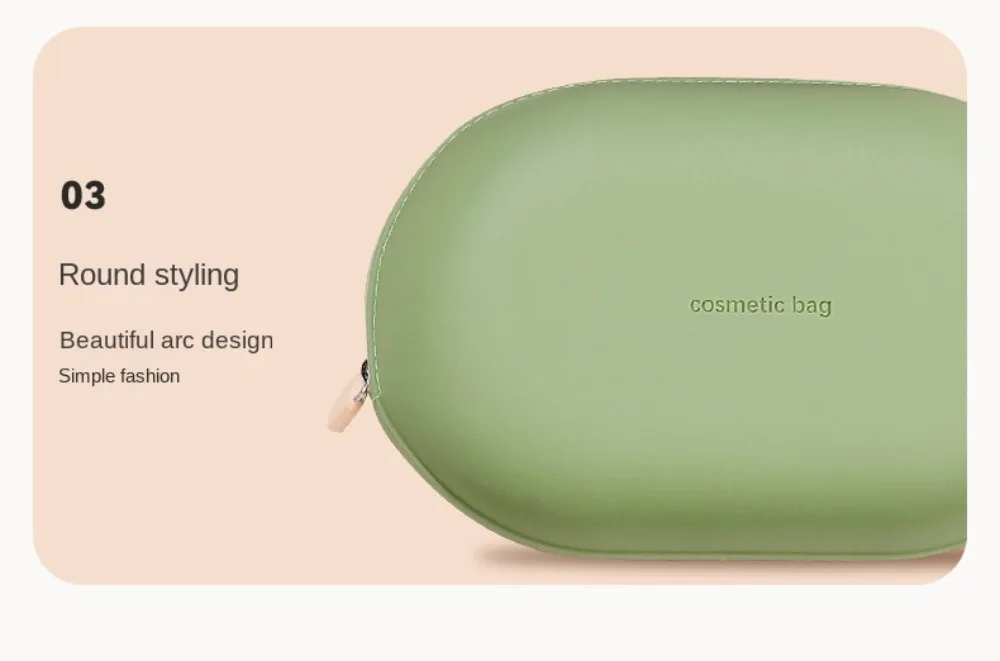 Neue Silikon-Kosmetiktasche, wasserdichte, tragbare Toilettentasche mit großem Fassungsvermögen für Geschäftsreisen, niedliche Make-up-Tasche – Detail 10