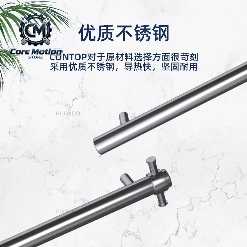 Intelligent Electric Towel Bar Embedded Pre-Embedded Dark Line Mirror Black Constant Temperature Heating Drying Wall-Mounted