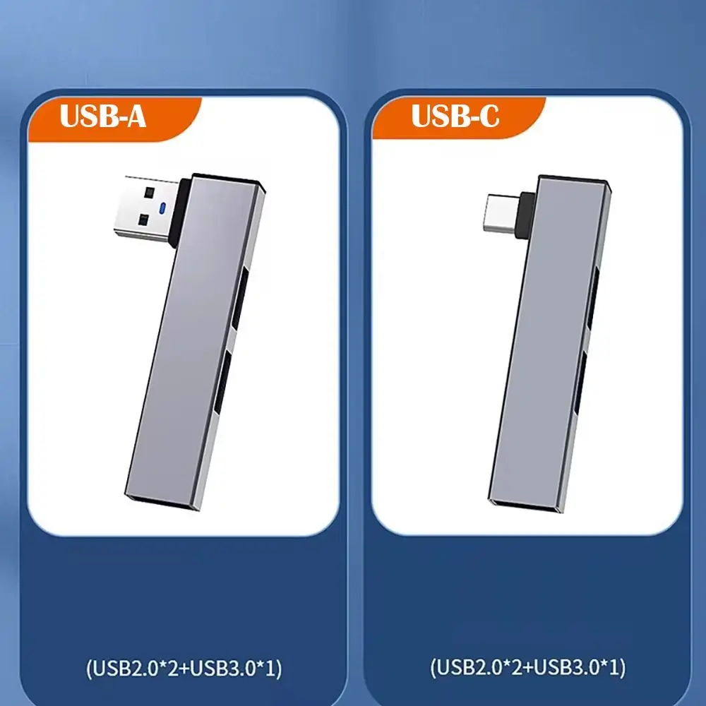 العالمي 3 في 1 USB-C HUB عالية السرعة الكوع OTG محول الكمبيوتر المحمول سبائك الألومنيوم USB 3.0 محطة إرساء ملحقات الكمبيوتر