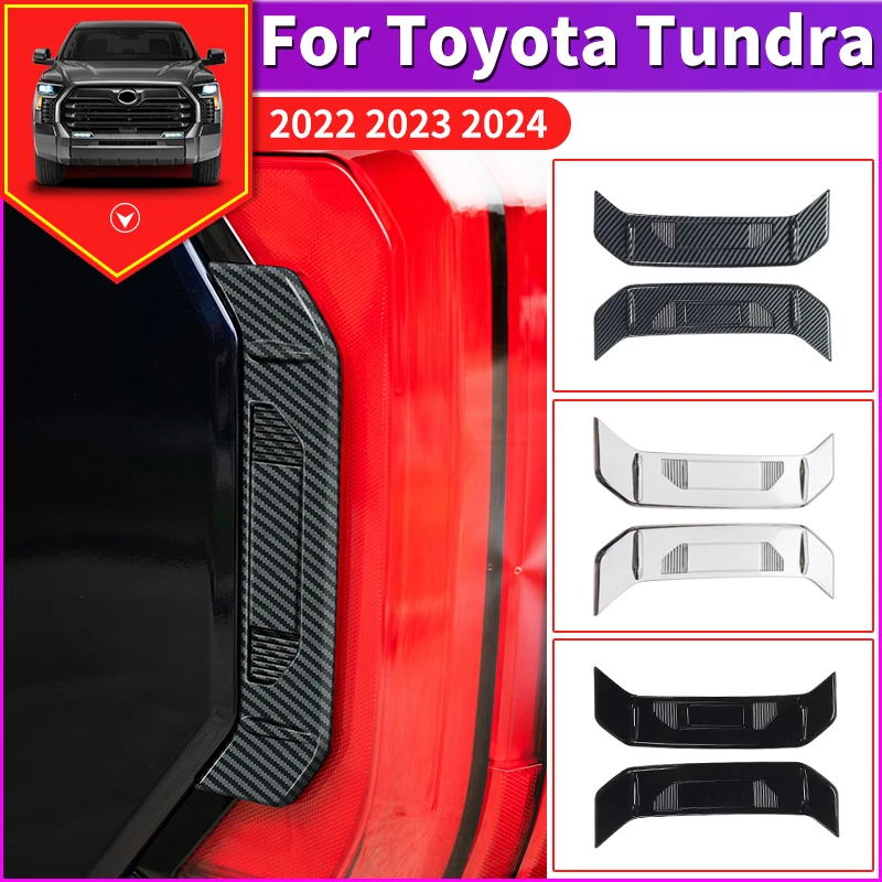 

For 2022-2024 Toyota Tundra Tailgate Side Trim Modified Taillight Side Sequins Decoration Exterior Upgraded Accessories