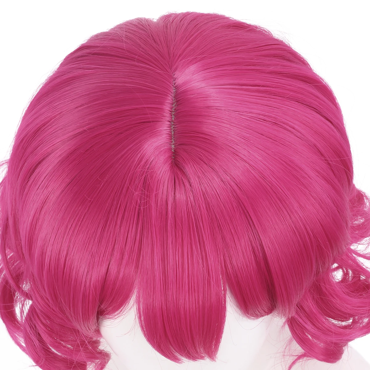 Dawn Princess, Yuna Wig, Handmade Curled Short Hair, Rose Net, Cosplay Anime Wig - Synthetic Fiber Wig
