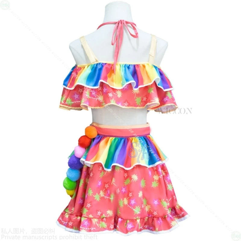 Natsuki Mikuru Cosplay Anime Aikatsu！ Costume Kawaii Idol Stage Uniform Sexy Swimming Bikini Jirai Kei Girls Halloween Party Cos