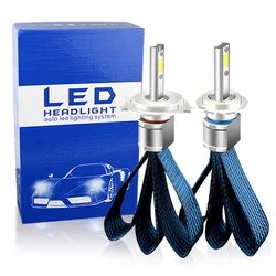 2PCS Car Headlight H7 H4 LED H8/H11 HB3/9005 HB4/9006  H16(JP) 9012 90W 9600lm Auto Bulb Headlamp White Light  12V-24V
