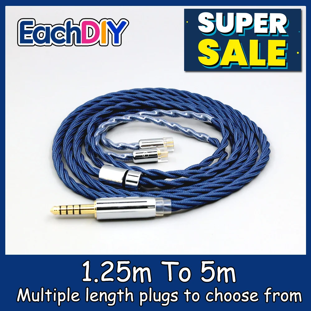 

99% Pure Silver OCC Graphene Sleeved Earphone Cable For UE11 UE18 pro QDC Gemini Gemini-S Anole V3-C V3-S V6-C LN008616