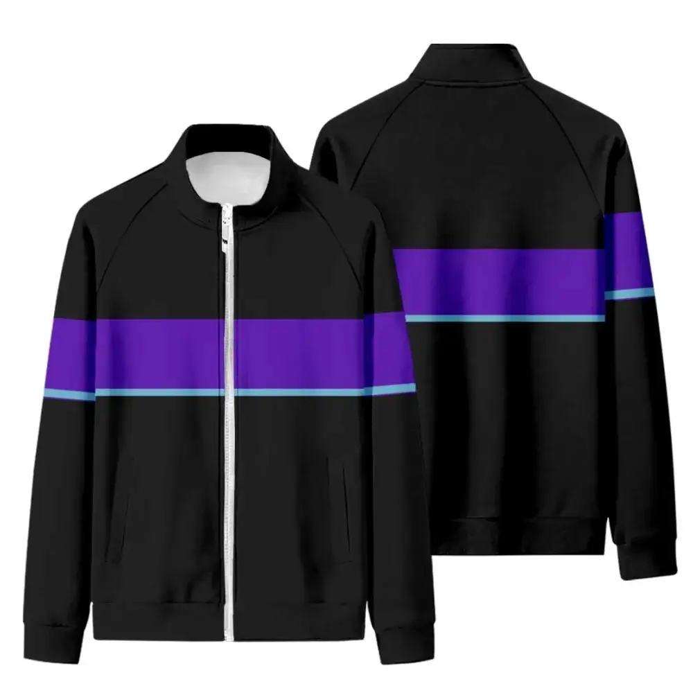 Lofi-Sweat-Shirt à Fermeture Éclair pour Fille et Garçon, Veste à Manches sulf, Unisexe, Sportif, Passionné, Synthwave, Même Style, Hiver