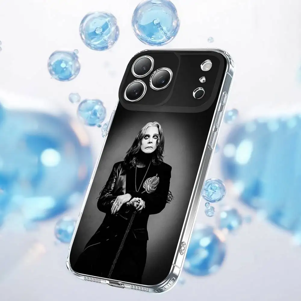 Capa de telefone Singer O-Ozzy Osbourne para iPhone 17,16,15,14,13,12,11 Plus,Pro,Max,Plus,E,Air,Mini Capa transparente