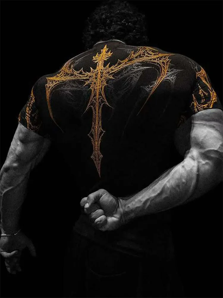 T-shirt de gymnastique pour hommes, haute élasticité et séchage rapide, haut d'entraînement de muscu