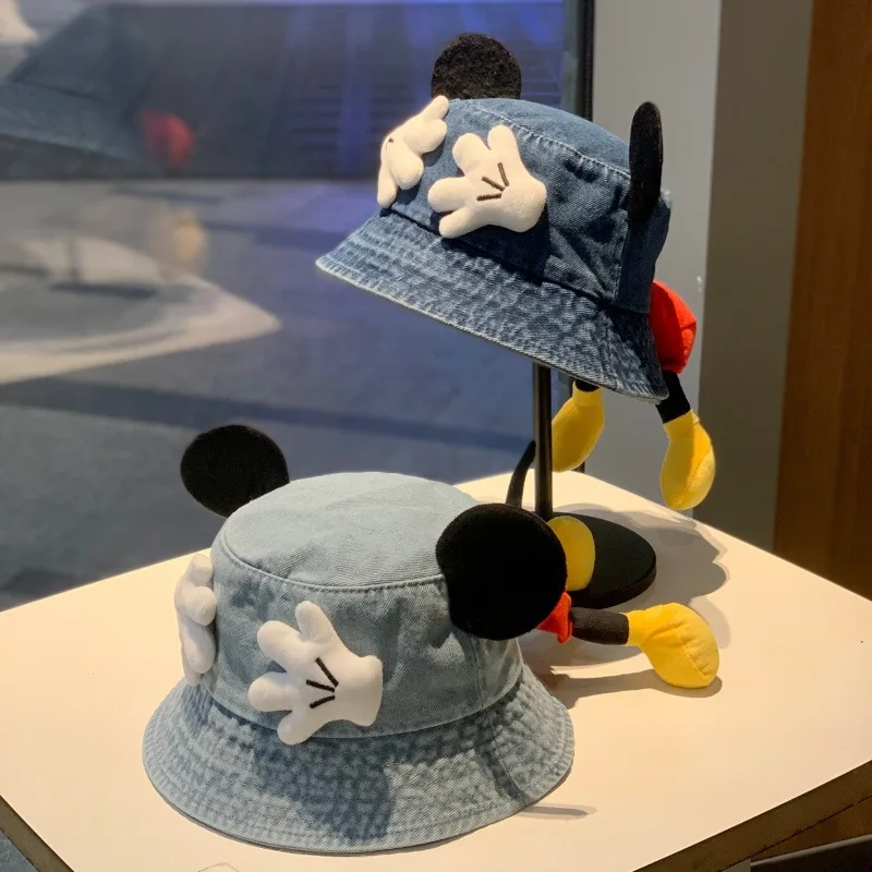 New Model Cartoon Cute Fisherman Caps Parent Child Edition Cute Hands And Ears Fashionable And Versatile Bucket Hats
