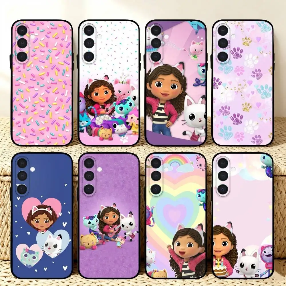 

G-Gabbys D-Dollhouse Cute Phone Case For Samsung A73,72,71,53,52,51,22,91,80, Soft Black Cover