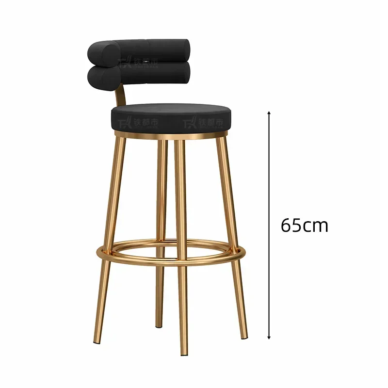 

Salon Chair Bar Chair Backrest Ergonomic Height Adjustable Home Kitchen Counter Lightweight Luxury Taburetes Altos Cafe High