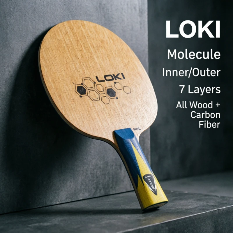 LOKI New Gene Molecule Carbon Table Tennis Blade Inner Outer Carbon Fiber Professional Match Ping Pong Base Board