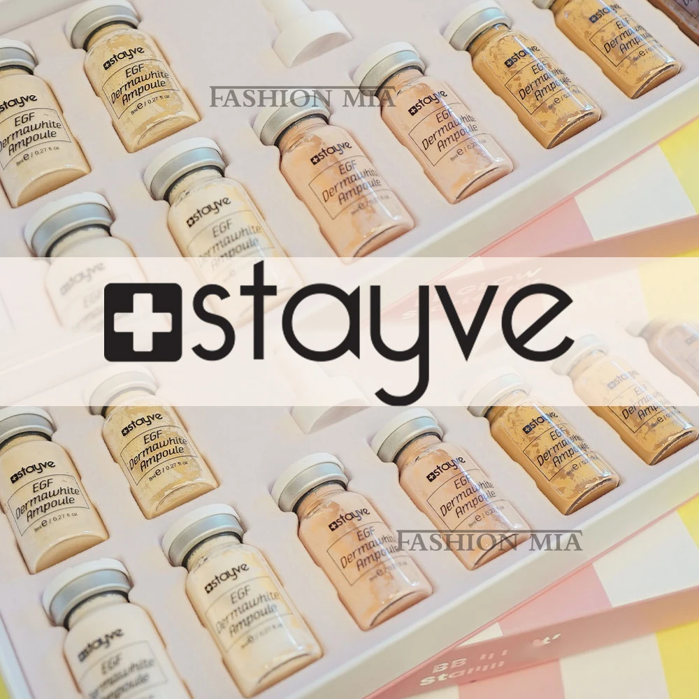 Corée Stayve BB crème lueur peau Booster Ampoule Kit Niacinamide/saumon ADN visage fond de teint crème hydratante soins de la peau beauté