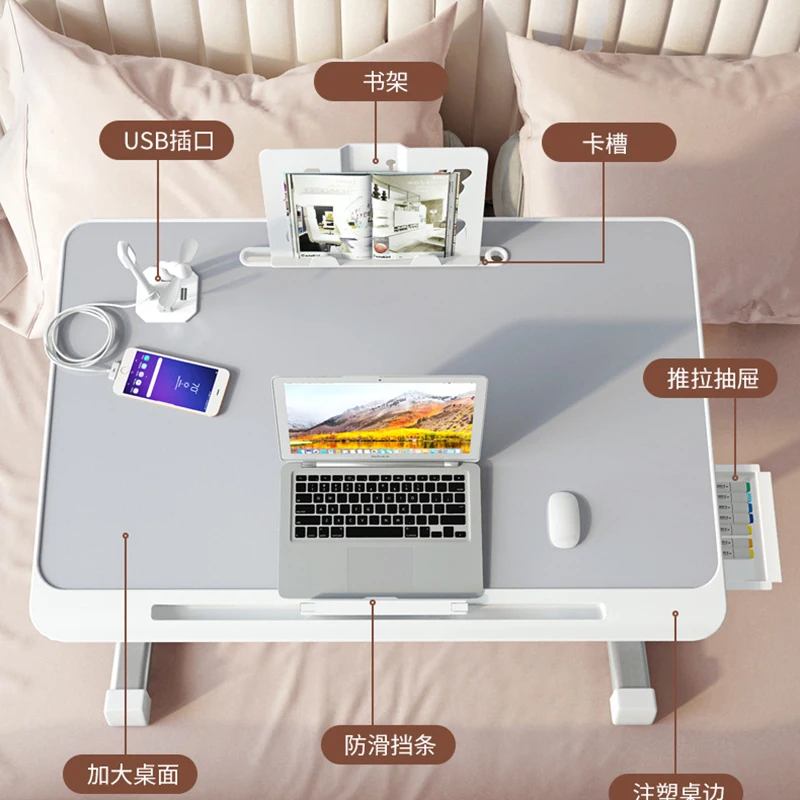 노트북 테이블 침대 책상 접이식 테이블 L자형 책상 테이블 접이식 벽걸이 테이블 컴퓨터 사무용 가구 침실 학습 도서관용