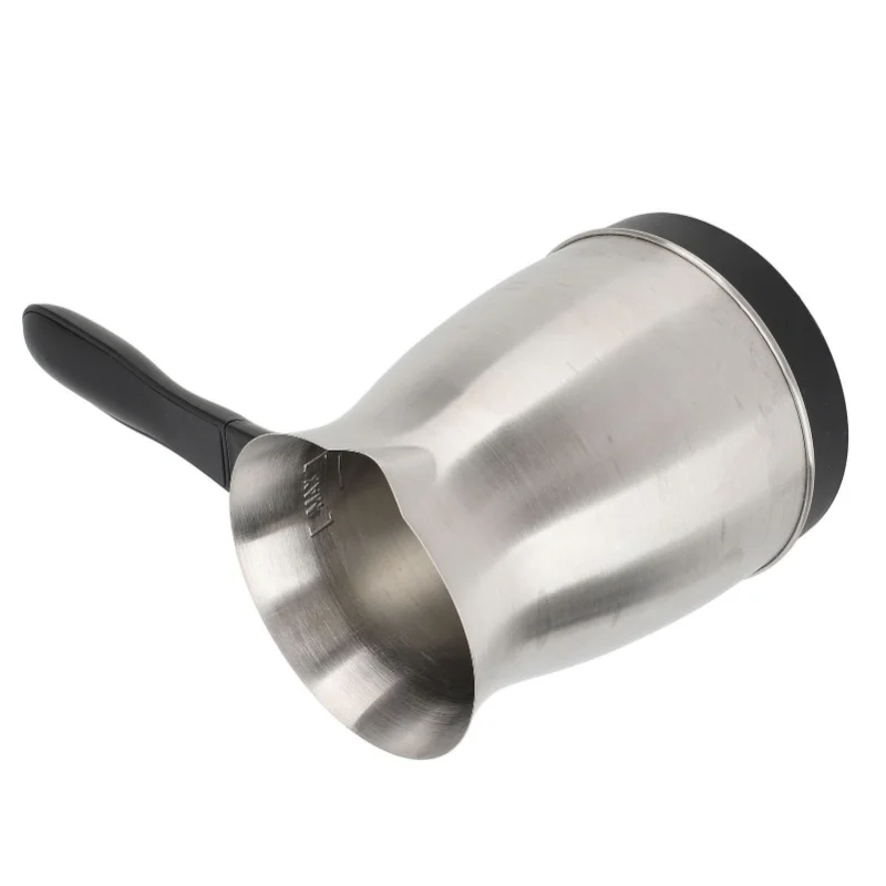 110V Electric Coffee Maker Ergonomic Handle 600ML Stainless Steel Turkish Coffee Pot 600W Kettle For Home US Plug