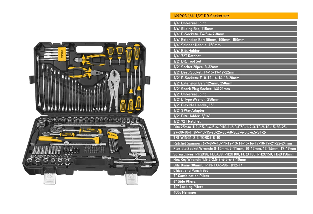 Premium Quality Construction Tools and Equipments for Home Mechanics Cordless tools set box electrical hand tool