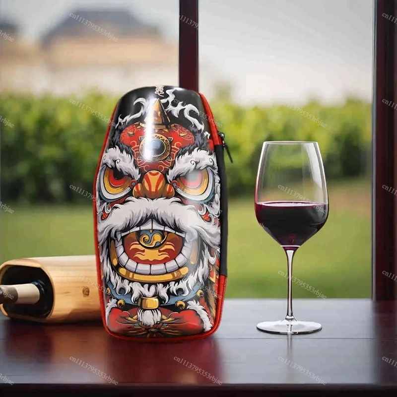 Wine Glass Carrying Case, Portable Shockproof Stemware Carrier, Travel Wine Glass Protector, Outdoor Glassware Storage Bag