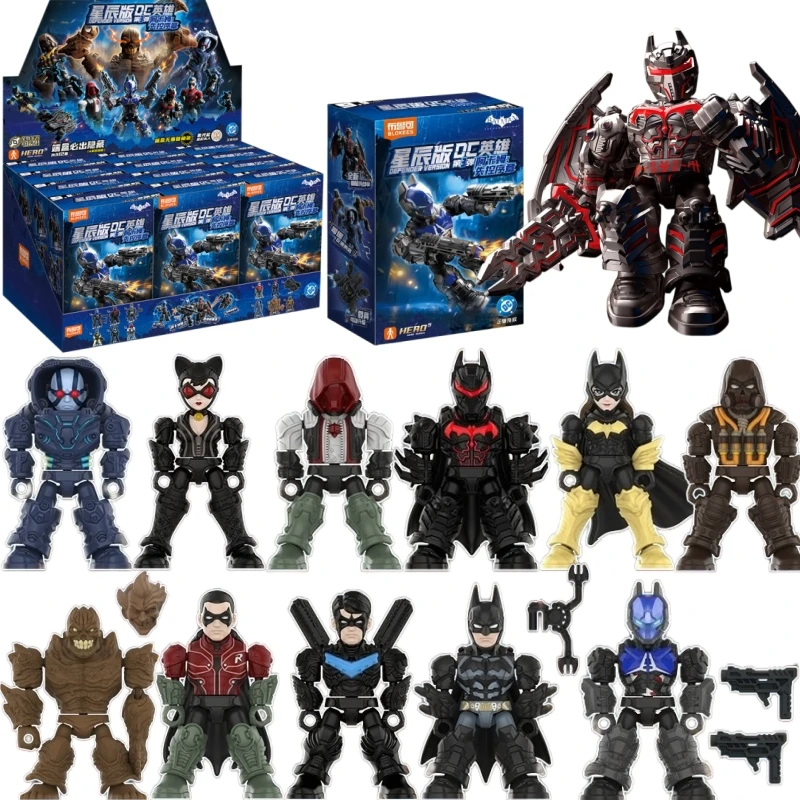 BLOKEES Original DC Hellbat Arkham Knight Catwoman DEFENDER VERSIDN V03 Justice League Batman Toy Action Figure Assembly Model
