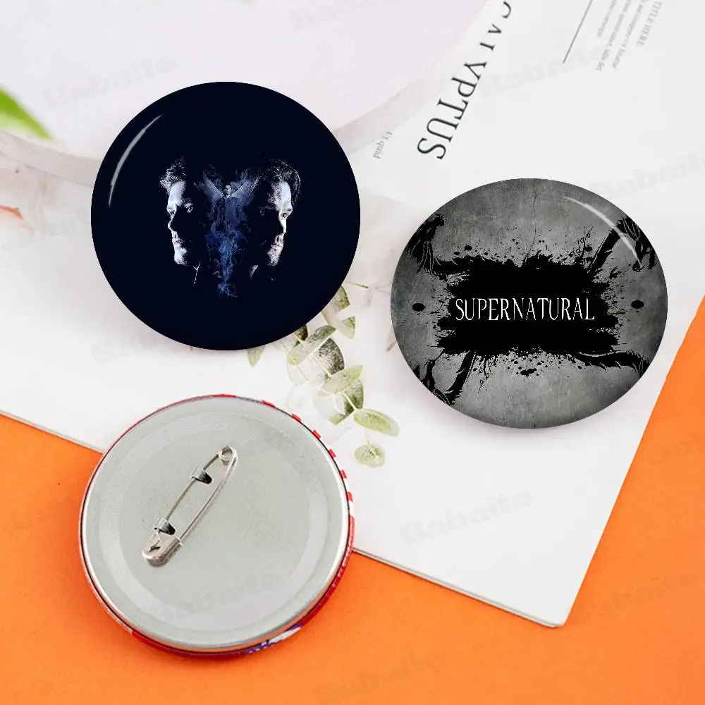 TV Play Series Supernatural Movie 58mm Animals Funny Brooches Badge Backpack Clothes Gift Accessory