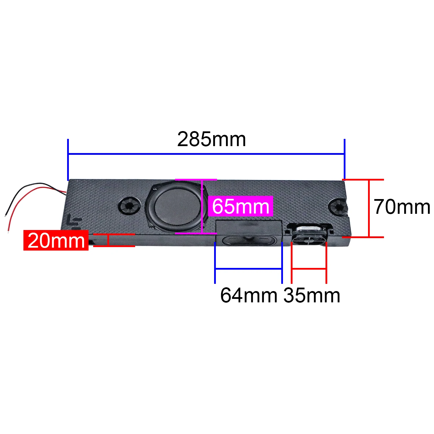 1 пара GHXAMP для JBL Harman TV Sound 3-полосная частота пассивный динамик ультратонкий объемный динамик 285*70 мм