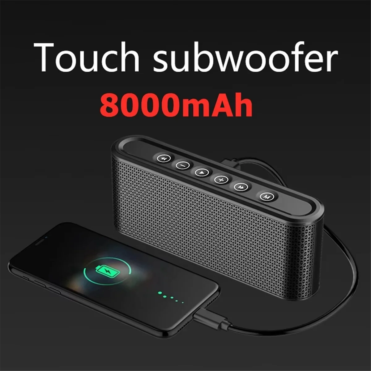 

Новый 3C-Mini уличный беспроводной динамик X6 Bluetooth-динамик Power Bank бас-сабвуфер с USB MP3 портативный автомобильный динамик