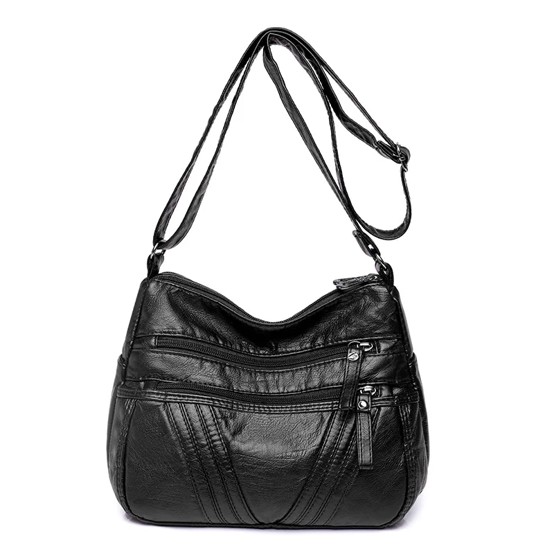 Bolso de mensajero informal e impermeable para mujer, bolsa de hombro de nailon resistente al agua, con gran capacidad para mamá, cruzado