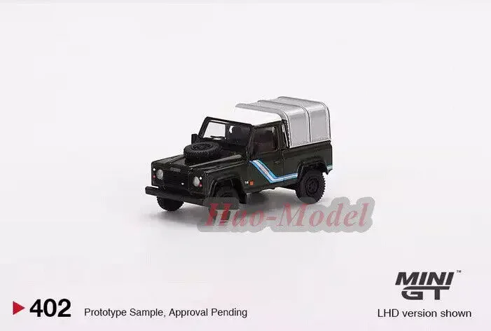 

TSM MINIGT 1/64 для Land Rover Defender 90, модель пикапа, сплав, литая под давлением, имитация подарка на день рождения, хобби, дисплей, украшения, зеленый цвет