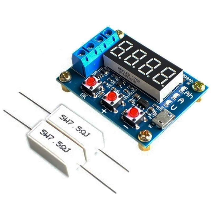 1.2v 12v 18650 ZB2L3 Li-ion Lithium Battery Capacity Tester + Resistance Lead-acid Battery Capacity Meter Discharge Tester