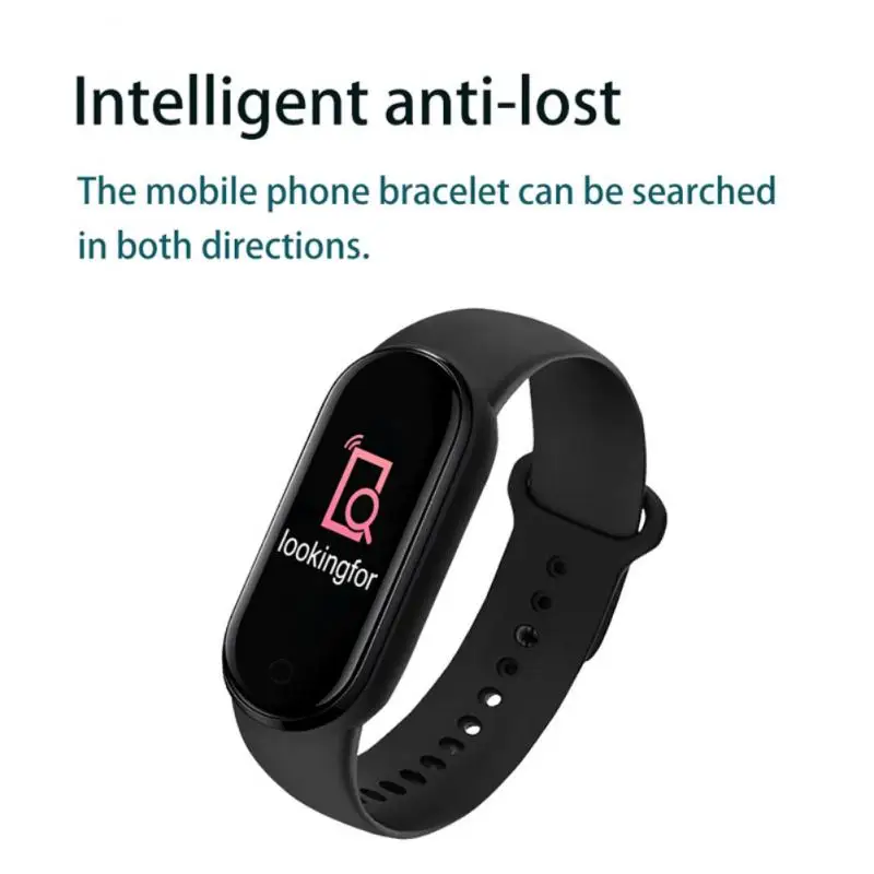 Reloj inteligente M6 para hombre y mujer, pulsera deportiva de fitness, monitoreo de frecuencia cardíaca y presión arterial, resistente al agua, multifunción 6
