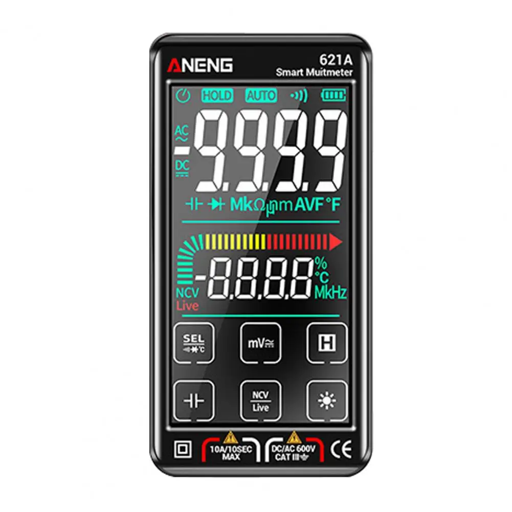 Excellent Digital Multimeter Fully Automatic Durable LCD Voltage Ohm Amp Meter Voltmeter Multimeter